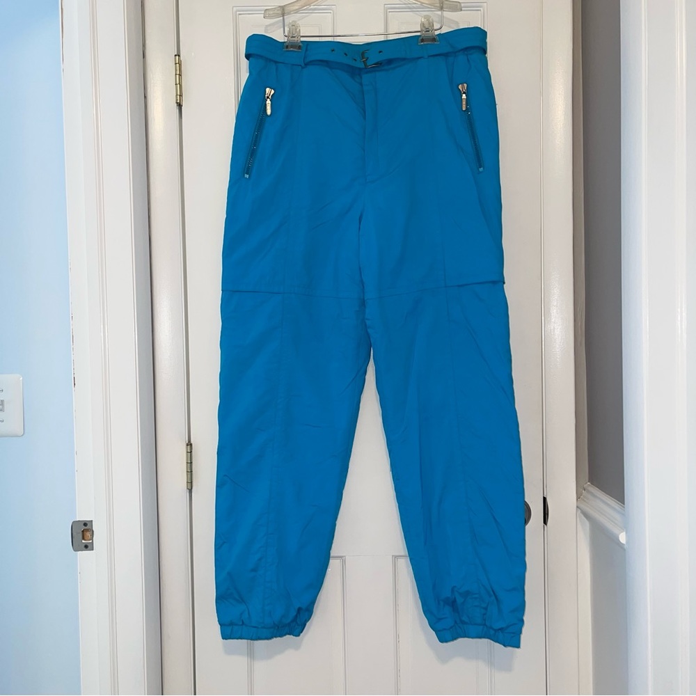 Vintage Tyrolia by Head Celtech hot blue winter ski snowboard pants, 36 waist